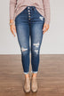 KanCan High Rise Skinny Ankle- Tabitha Dark Wash