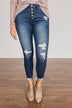 KanCan High Rise Skinny Ankle- Tabitha Dark Wash