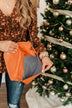 Darling Day to Day Oversized Clutch- Burnt Orange
