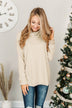 Cherishing Moments Turtle Neck Sweater- Oatmeal