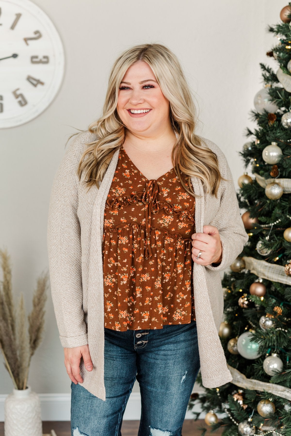 Wonders Of Winter Knit Cardigan- Oatmeal