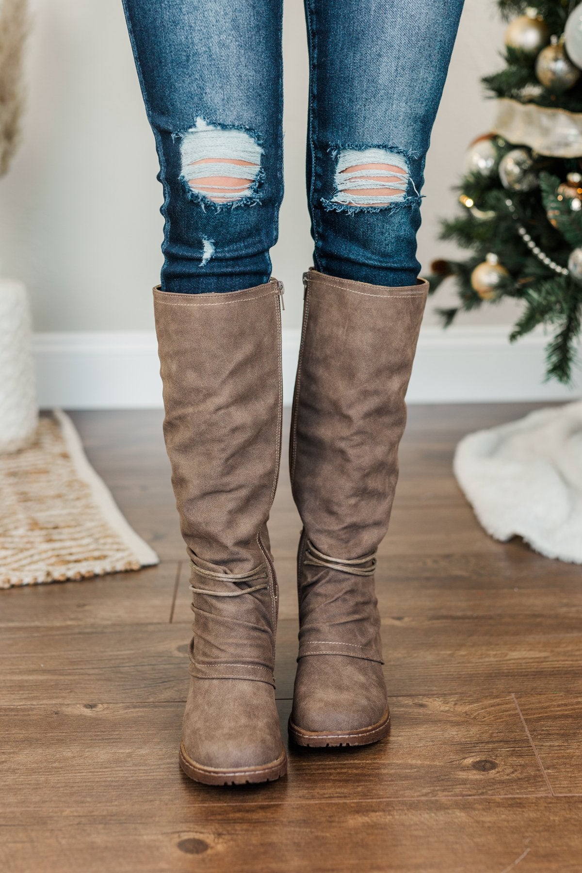 Very G Rooney Tall Boots Taupe The Pulse Boutique