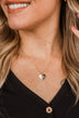 Full Hearts "Mama" Pendant Necklace- Gold