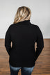 Lost Without Love Ribbed Knit Sweater- Black