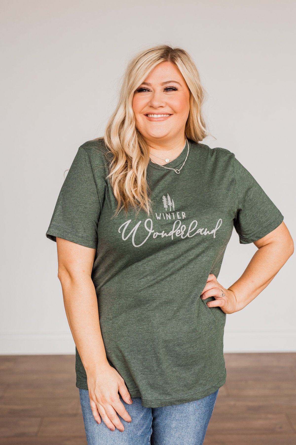 "Winter Wonderland" Graphic Tee- Wintergreen