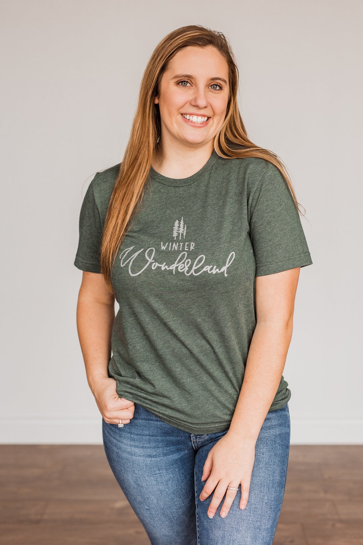 "Winter Wonderland" Graphic Tee- Wintergreen