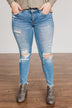 Vervet Distressed High-Rise Skinny Jeans- Willow Wash