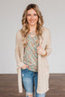 Looking Fearless Knit Cardigan- Cream