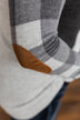 No Broken Hearts Color Block Top- Charcoal & Grey