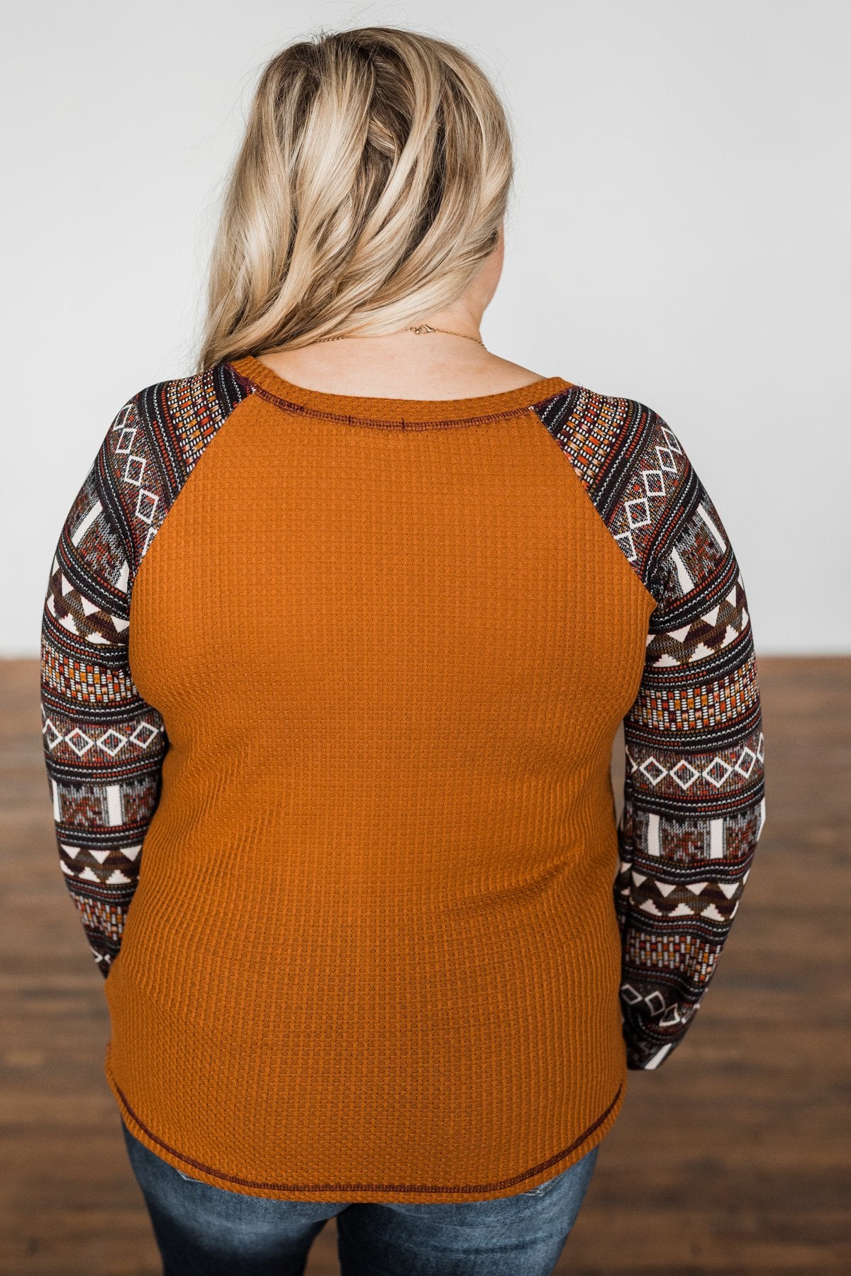 Ready For Some Fun Long Sleeve Top- Dark Camel