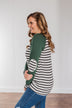 True To Your Heart Long Sleeve Top- Dark Emerald