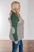 True To Your Heart Long Sleeve Top- Dark Emerald