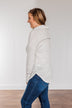 Lovely Life Cowl Neck Top- Ivory