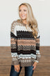 Faithful Feelings Thick Knit Sweater- Taupe, Charcoal, Ivory