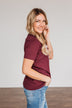 "Raise Them Kind" Graphic Tee- Maroon