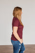 "Raise Them Kind" Graphic Tee- Maroon