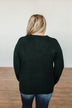 Live A Little Knit Sweater- Hunter Green