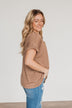 Above And Beyond Short Sleeve Shirt- Taupe