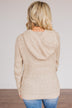 Simple Treasures Knit Hoodie- Oatmeal