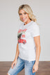 "Farm Fresh Christmas Trees" Truck Graphic Tee- White