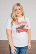 "Farm Fresh Christmas Trees" Truck Graphic Tee- White