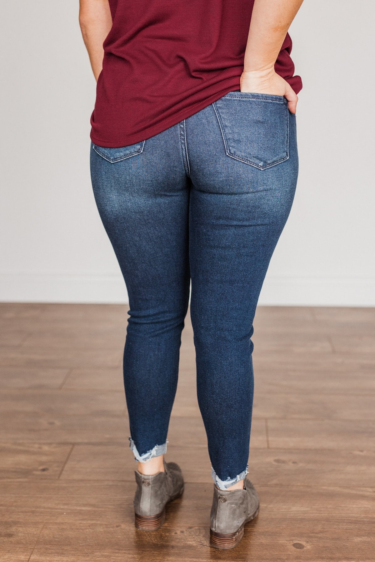 KanCan High Rise Skinny Ankle- Tabitha Dark Wash