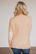 Jolly Spirits Knit Sweater- Beige & White