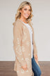 Stay Humble Aztec Knit Cardigan- Beige & Ivory