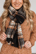 The Best Of Times Plaid Scarf- Black