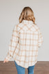 Happiest Of All Plaid Jacket- Cream & Taupe