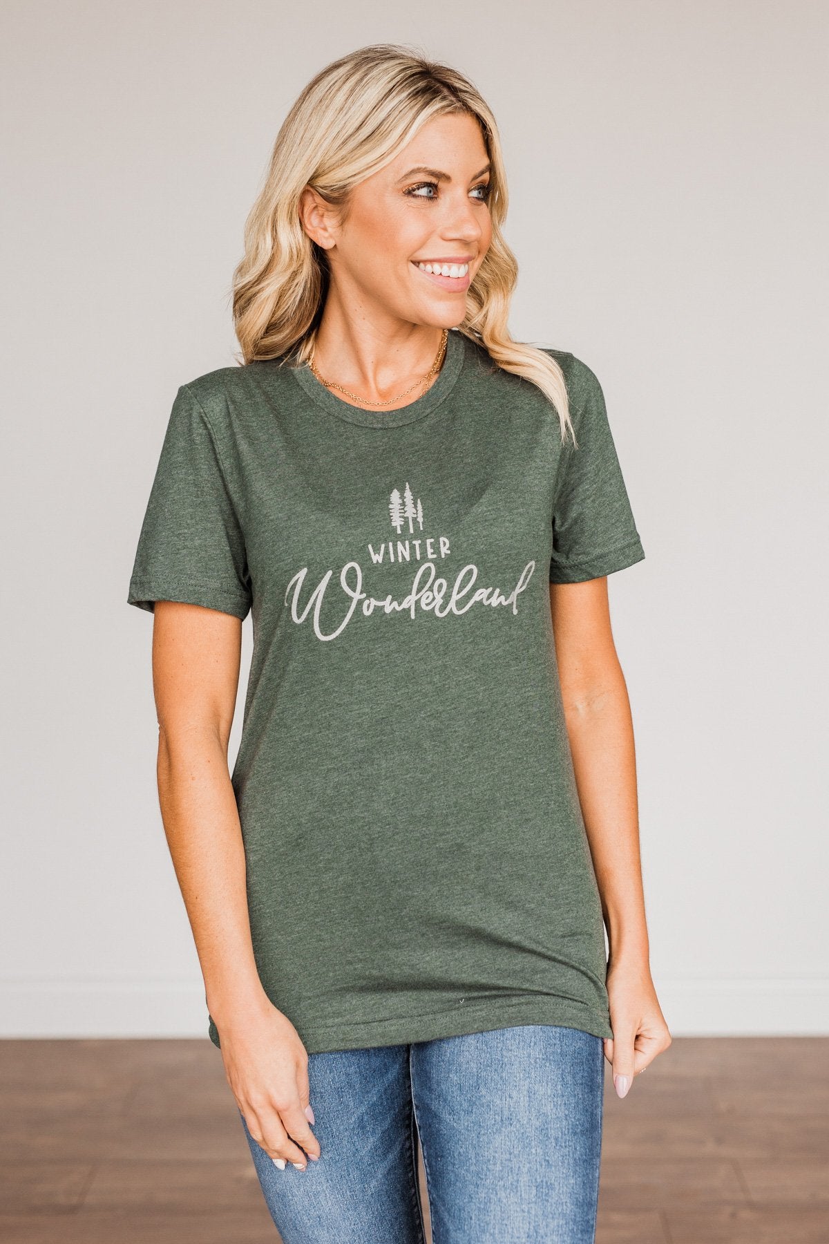 "Winter Wonderland" Graphic Tee- Wintergreen