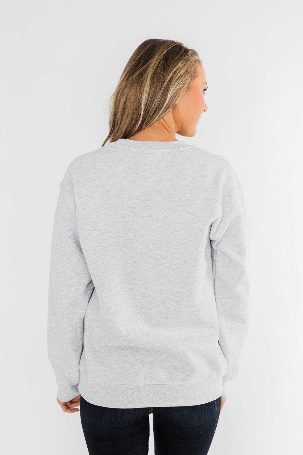 Pulse Exclusive Festive Graphic Pullover- Heather Grey