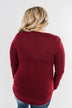 Never Ending Smiles Criss Cross Top- Burgundy