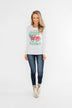 "Merry Little Christmas" Graphic Top- Heather Grey