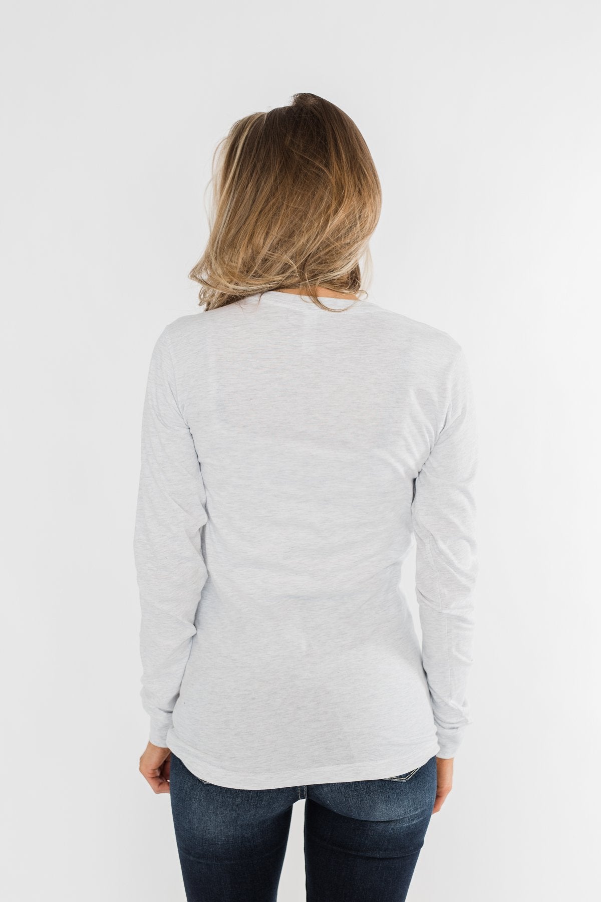 "Merry Little Christmas" Graphic Top- Heather Grey
