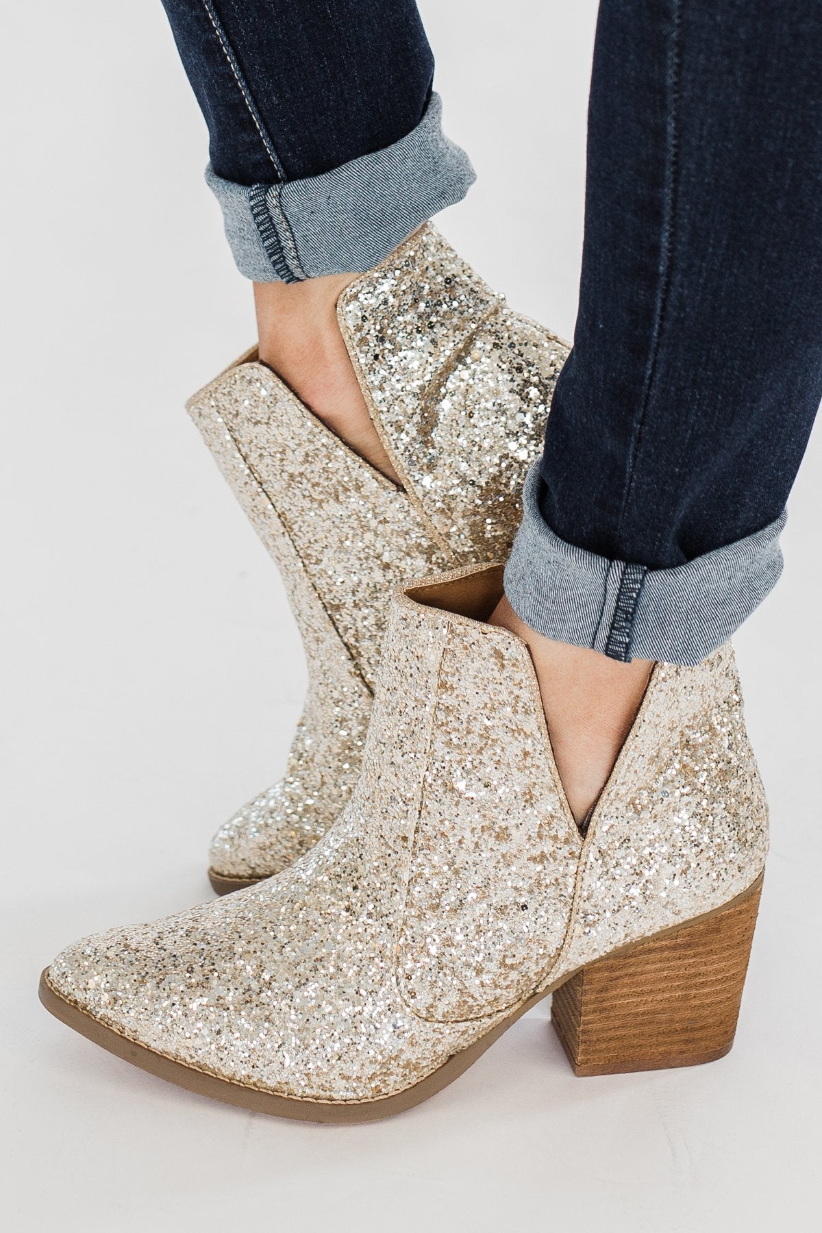 Not Rated Fiera Booties- Gold