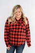 On An Adventure Plaid Top- Buffalo Plaid