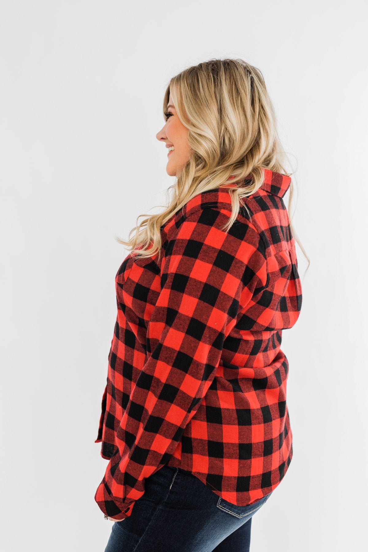 On An Adventure Plaid Top- Buffalo Plaid