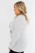 "Merry Little Christmas" Graphic Top- Heather Grey