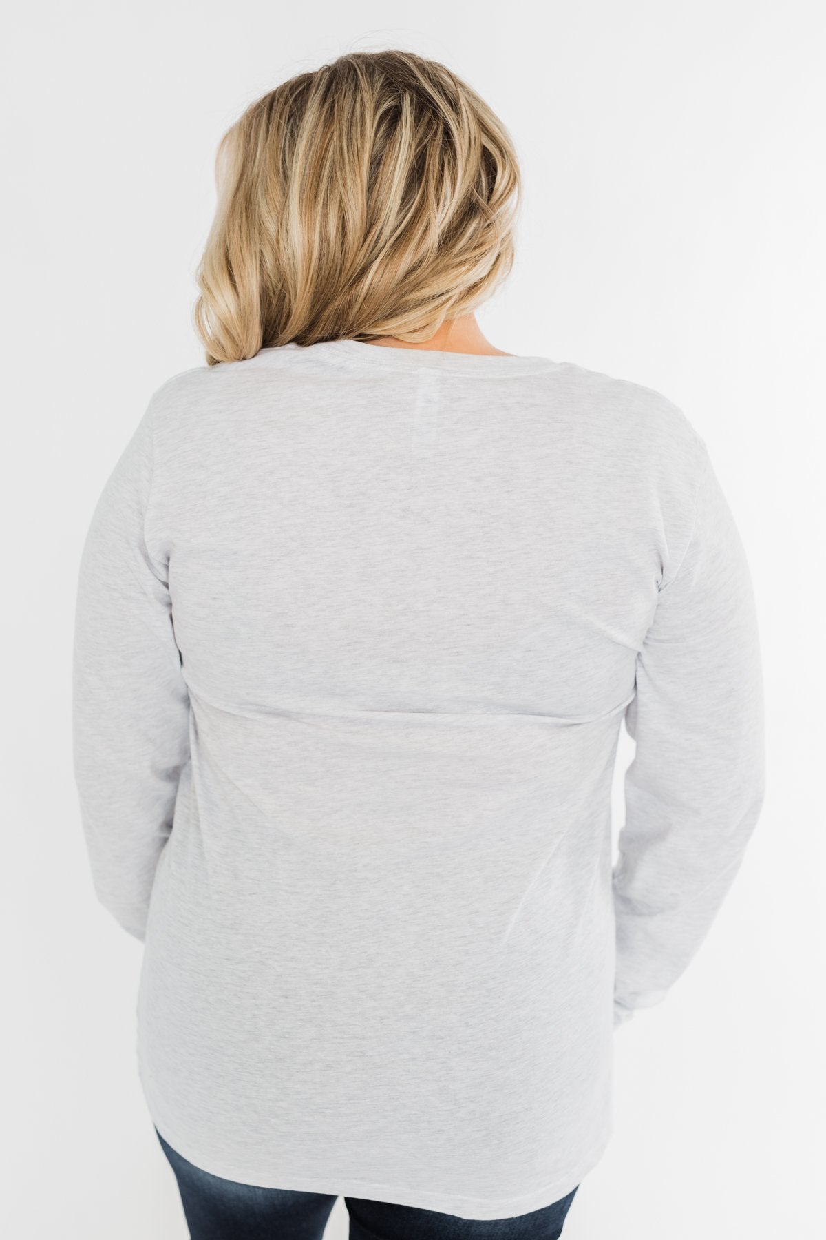 "Merry Little Christmas" Graphic Top- Heather Grey