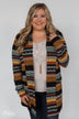 Unforgettable Printed Cardigan- Mustard
