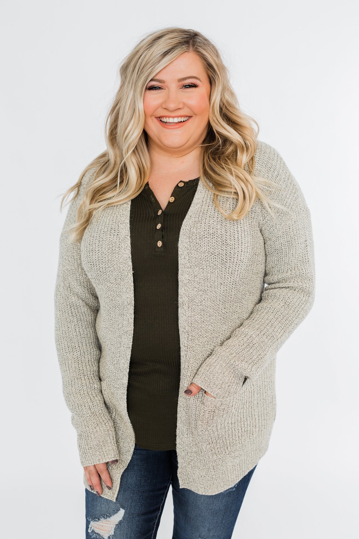 Making Memories Knit Cardigan- Oatmeal