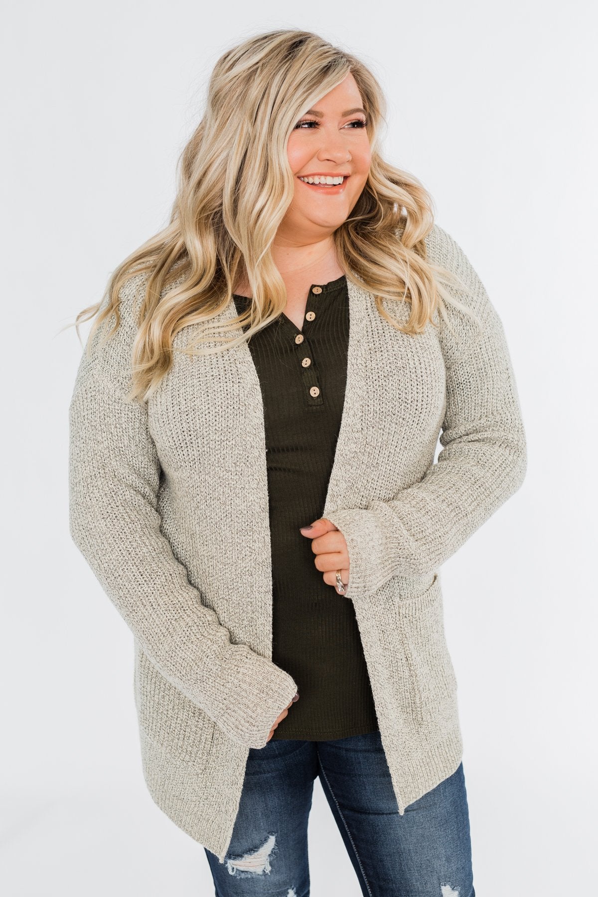 Making Memories Knit Cardigan- Oatmeal
