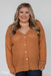 Two Sides of You Knitted Cardigan Top- Light Orange