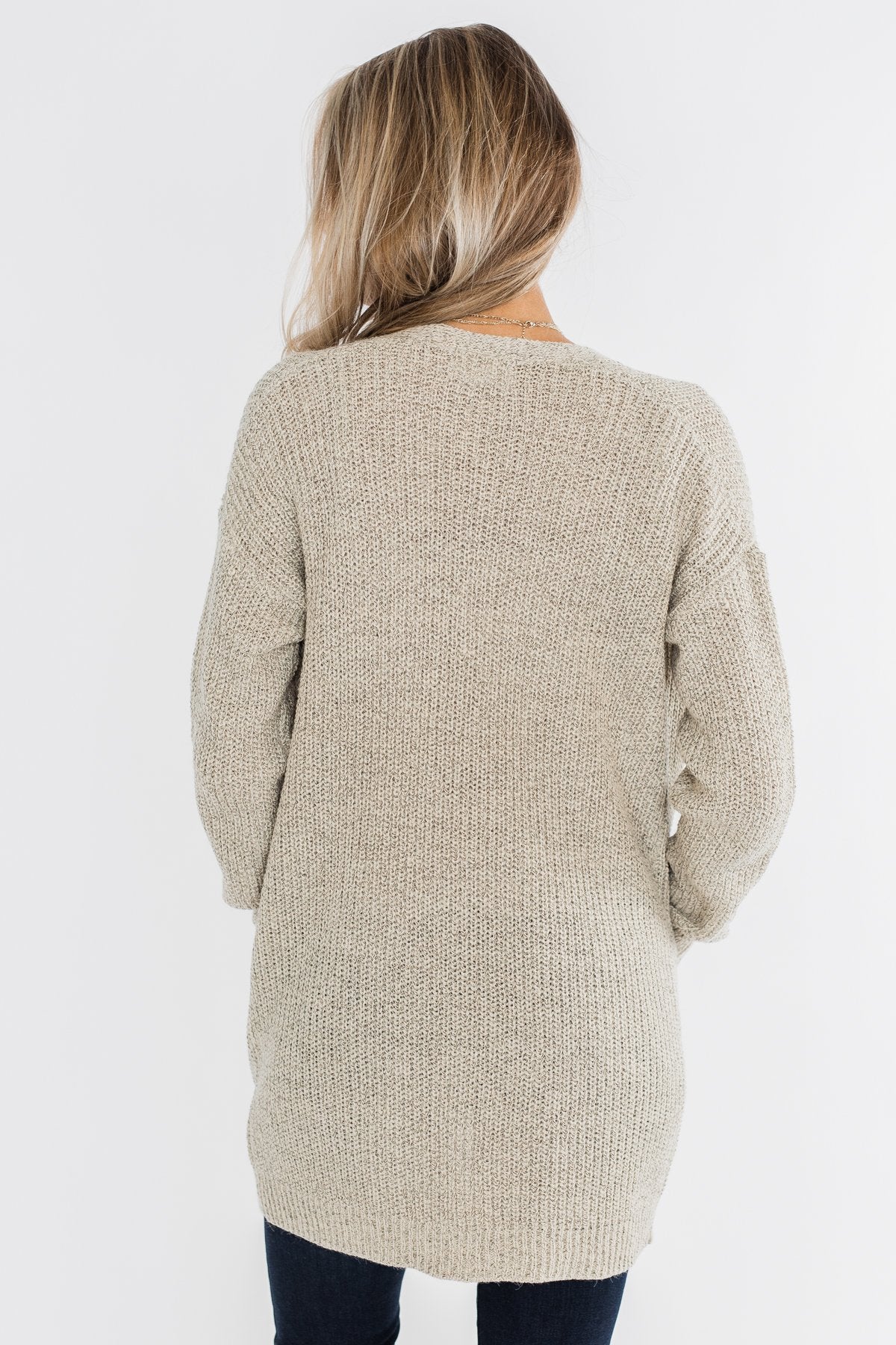 Making Memories Knit Cardigan- Oatmeal