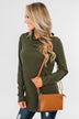 Suitable For You Clutch- Dark Camel