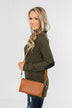 Suitable For You Clutch- Dark Camel