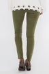 Cello Button Fly Skinny Jeans- Olive