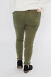 Cello Button Fly Skinny Jeans- Olive