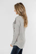 Winter Wonderland Thermal Top- Grey